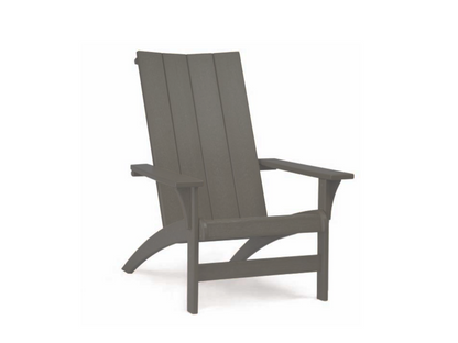 Contemporary Adirondack Poly Lumber Chairs FLOOR MODEL  (Set of 2 - Slate Gray)