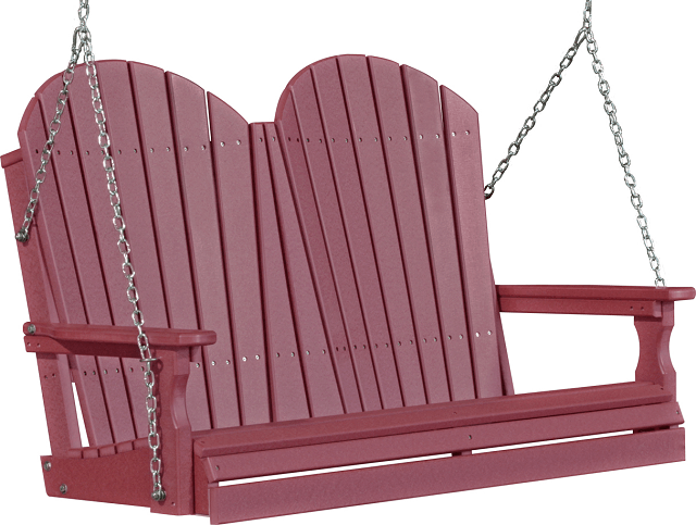 LuxCraft Adirondack Poly / Synthetic / Eco-Friendly Porch Swing - 4 Foot - Magnolia Porch Swings
 - 7