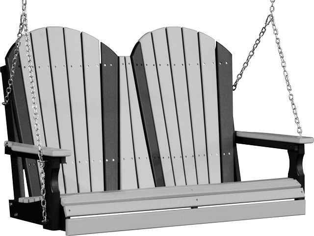 LuxCraft Adirondack Poly / Synthetic / Eco-Friendly Porch Swing - 4 Foot - Magnolia Porch Swings
 - 8