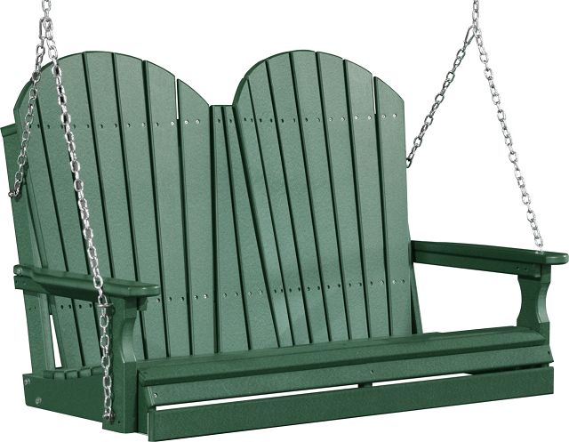 LuxCraft Adirondack Poly / Synthetic / Eco-Friendly Porch Swing - 4 Foot - Magnolia Porch Swings
 - 10