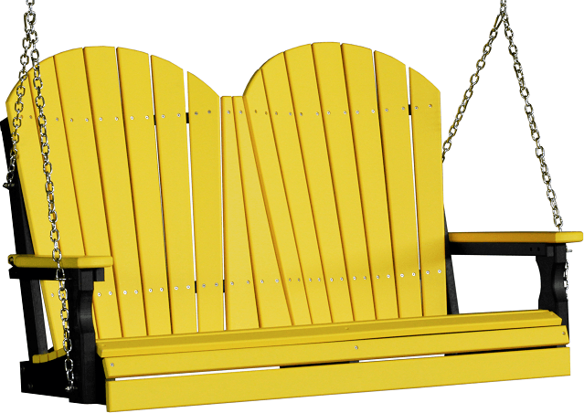 LuxCraft Adirondack Poly / Synthetic / Eco-Friendly Porch Swing - 4 Foot - Magnolia Porch Swings
 - 18
