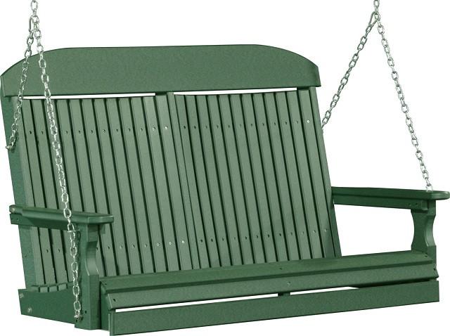 LuxCraft Classic Poly / Synthetic / Eco-Friendly Porch Swing - 4 Foot - Magnolia Porch Swings
 - 11