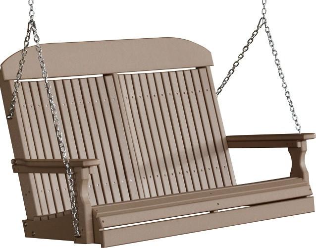 LuxCraft Classic Poly / Synthetic / Eco-Friendly Porch Swing - 4 Foot - Magnolia Porch Swings
 - 16