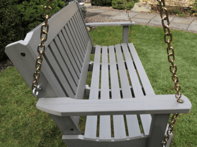 Highwood Lehigh Porch Swing in Coastal Teak - Magnolia Porch Swings
 - 2