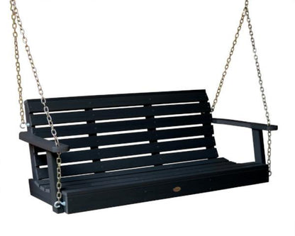 Highwood Weatherly Porch Swing in Black - Magnolia Porch Swings
 - 2