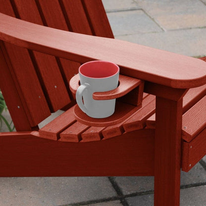 Highwood Lehigh Poly Porch Swing in Rustic Red