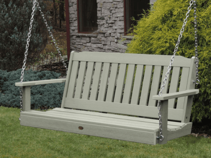 Highwood Lehigh Poly Porch Swing in Eucalyptus *NEW*