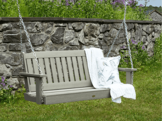 Highwood Lehigh Poly Porch Swing in Eucalyptus *NEW*