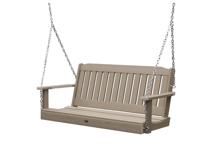 Highwood Lehigh Poly Porch Swing in Woodland Brown *NEW*